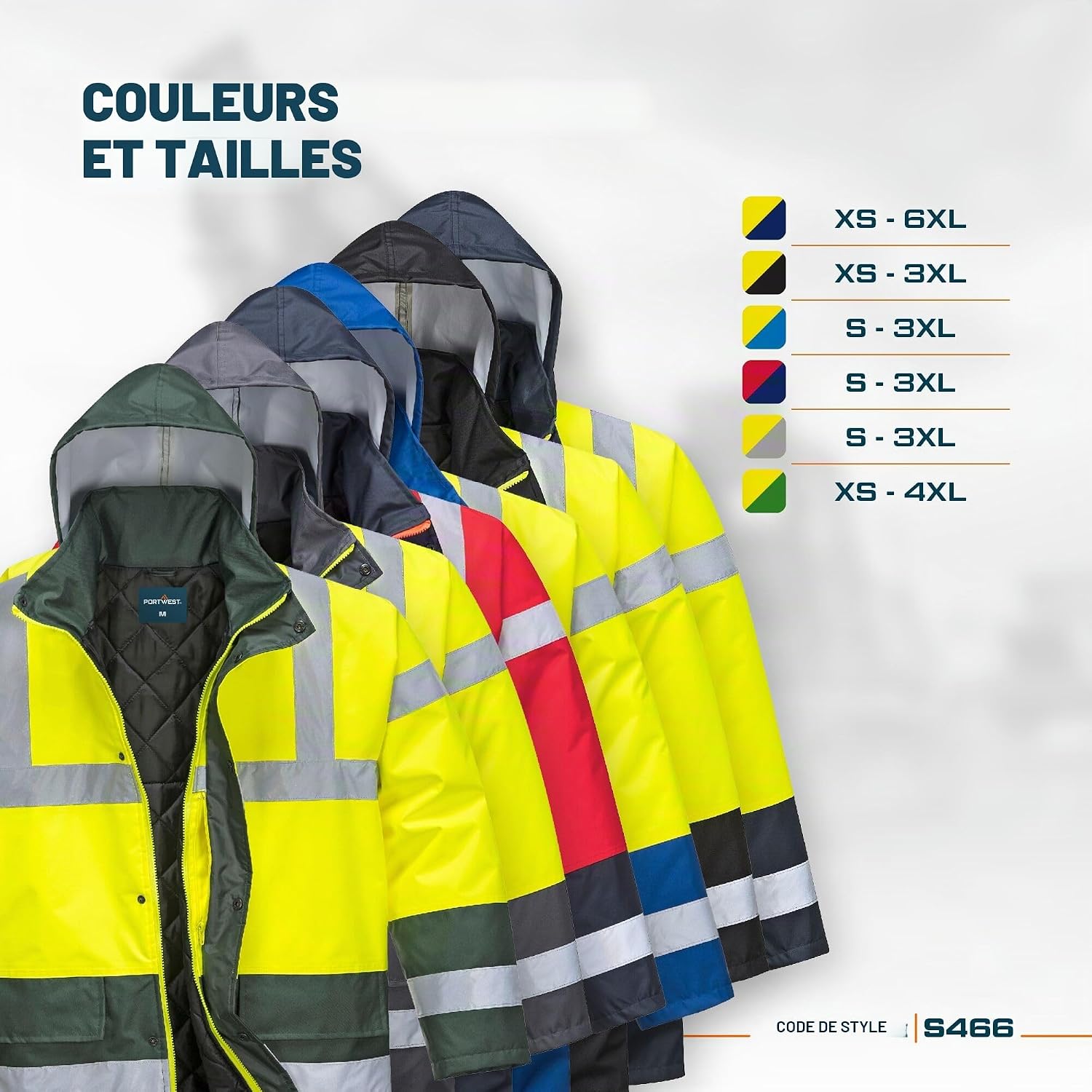 Detalle 1 de Parka trafic Portwest S466YER5XL 5XL