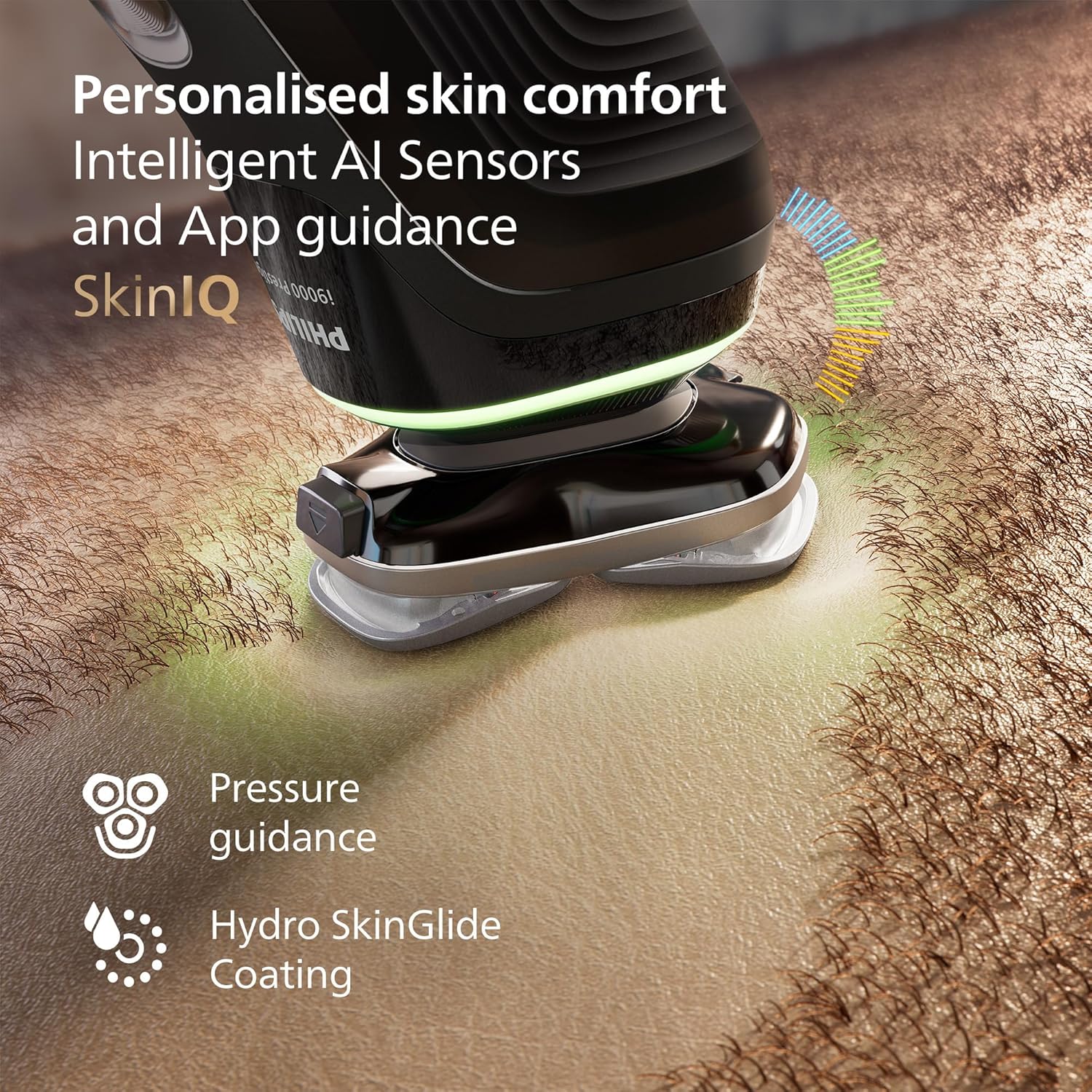 Thumbnail 5 de Philips Shaver i9000 Prestige (Model XP9207/30) Wet & Dry electric shaver with Skin IQ, Quick Clean Pod and 360 rotating blades