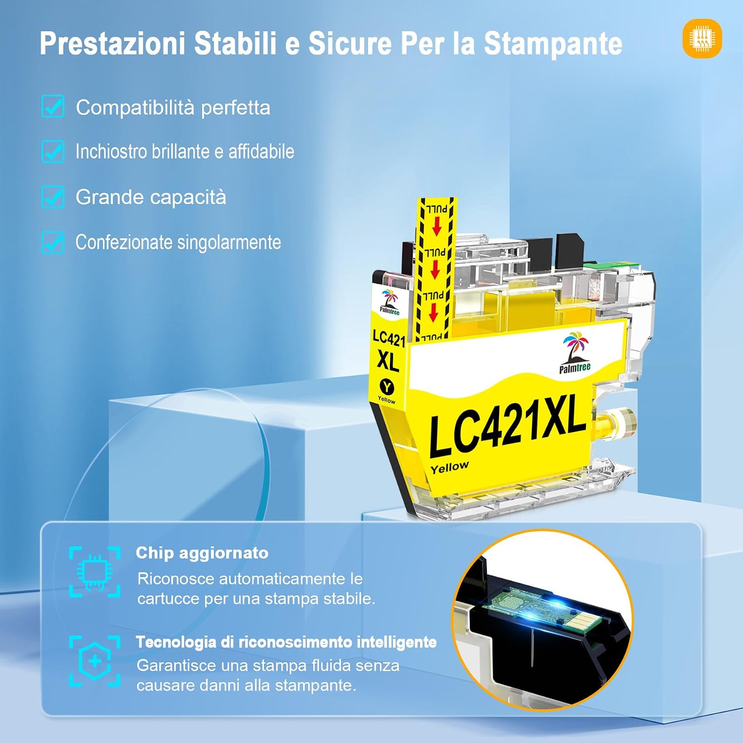 Detalle de Palmtree LC421XL cartucce compatibili 8-Pack