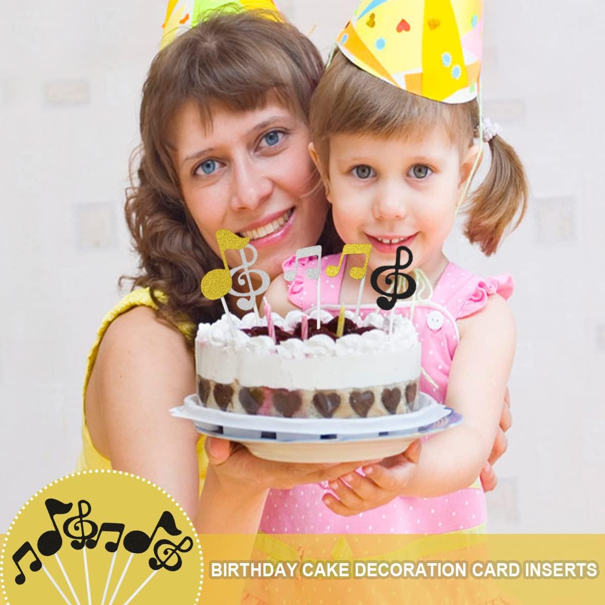 Thumbnail 3 de DOERDO DD Music Cupcake Toppers, 18-Piece Set in Three Colors