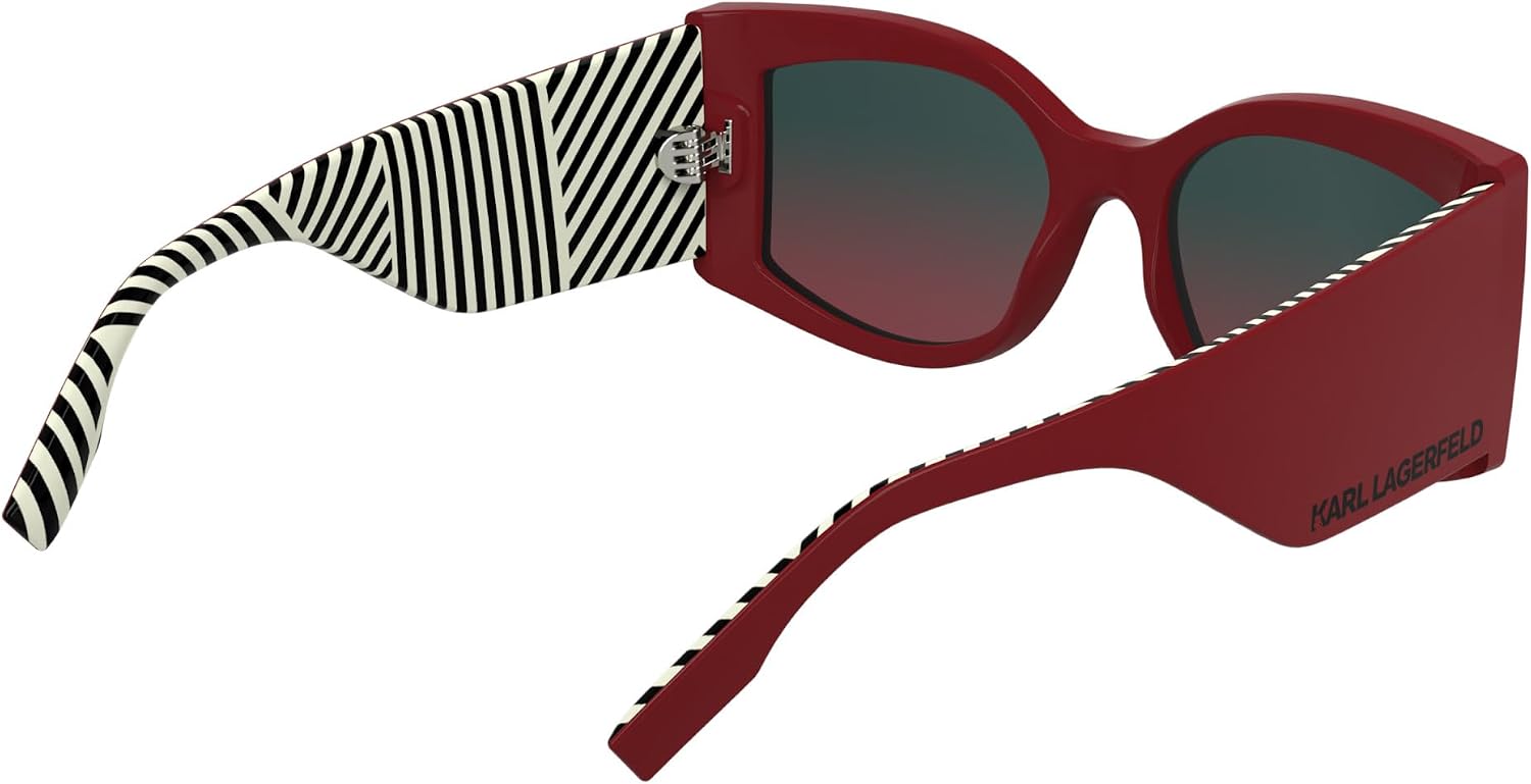 Detalle de KARL LAGERFELD Occhiali Donna: design audace, montatura RX e stile sostenibile