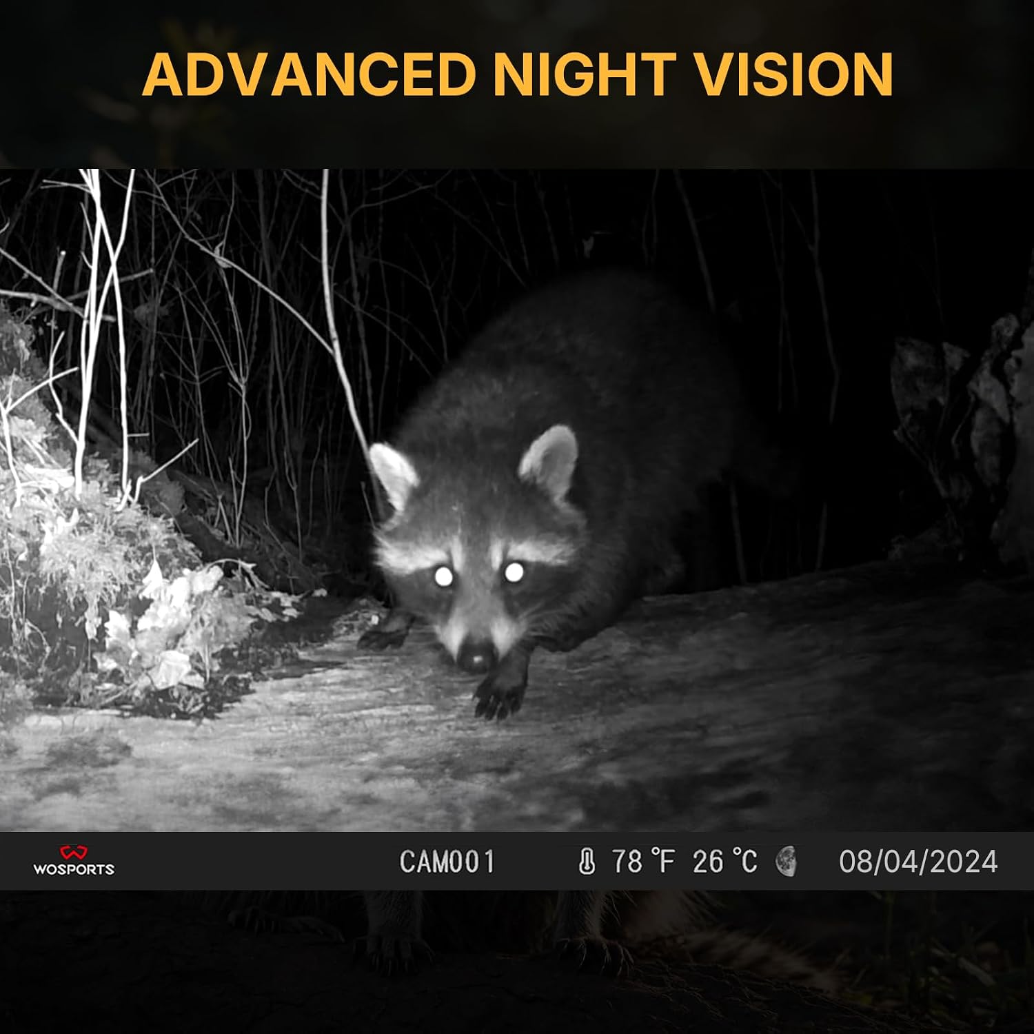 Detalle 2 de WOSPORTS Mini Trail Camera, 30MP Photos, 1080p Video & Night Vision