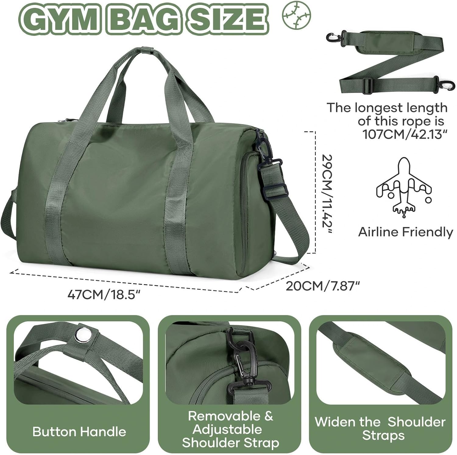 Detalle 2 de HYC00 Sport Duffel Bag 27 L Reisetasche