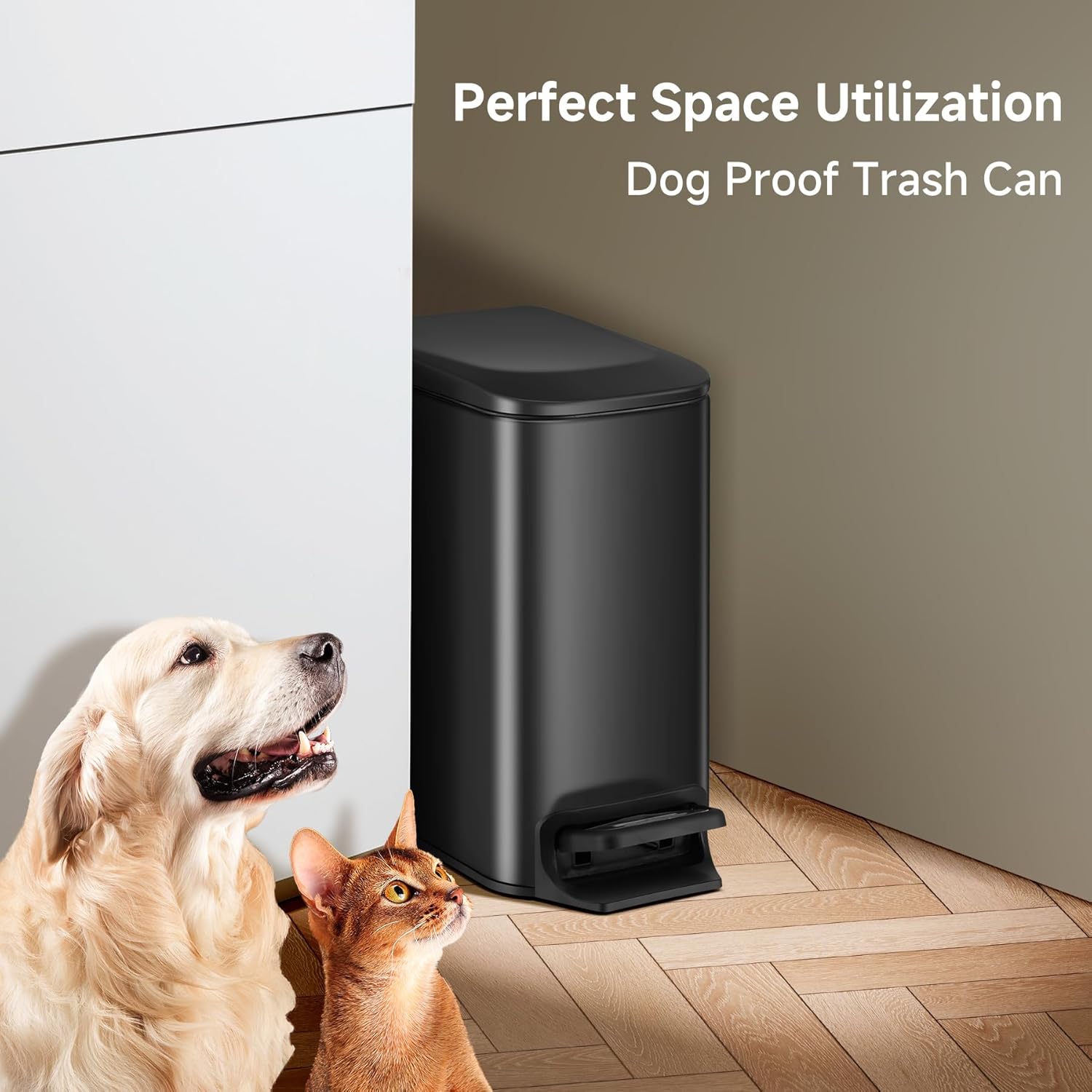 Thumbnail 5 de TIPGO Slim Bathroom Trash Can 6 L 🗑