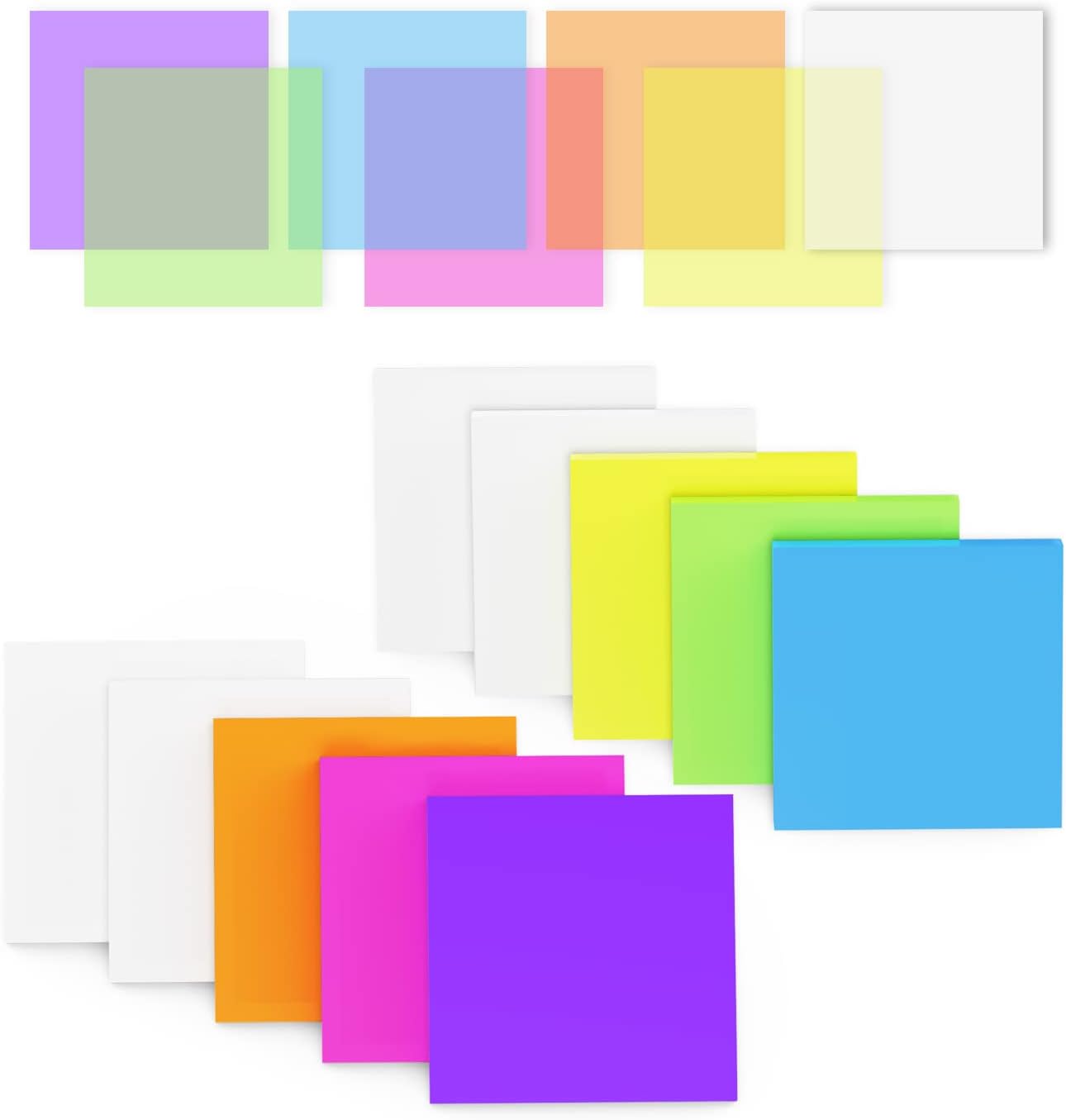 Thumbnail 5 de Haftnotizen 3x3 inch, 800 Blatt Mehrfarbig