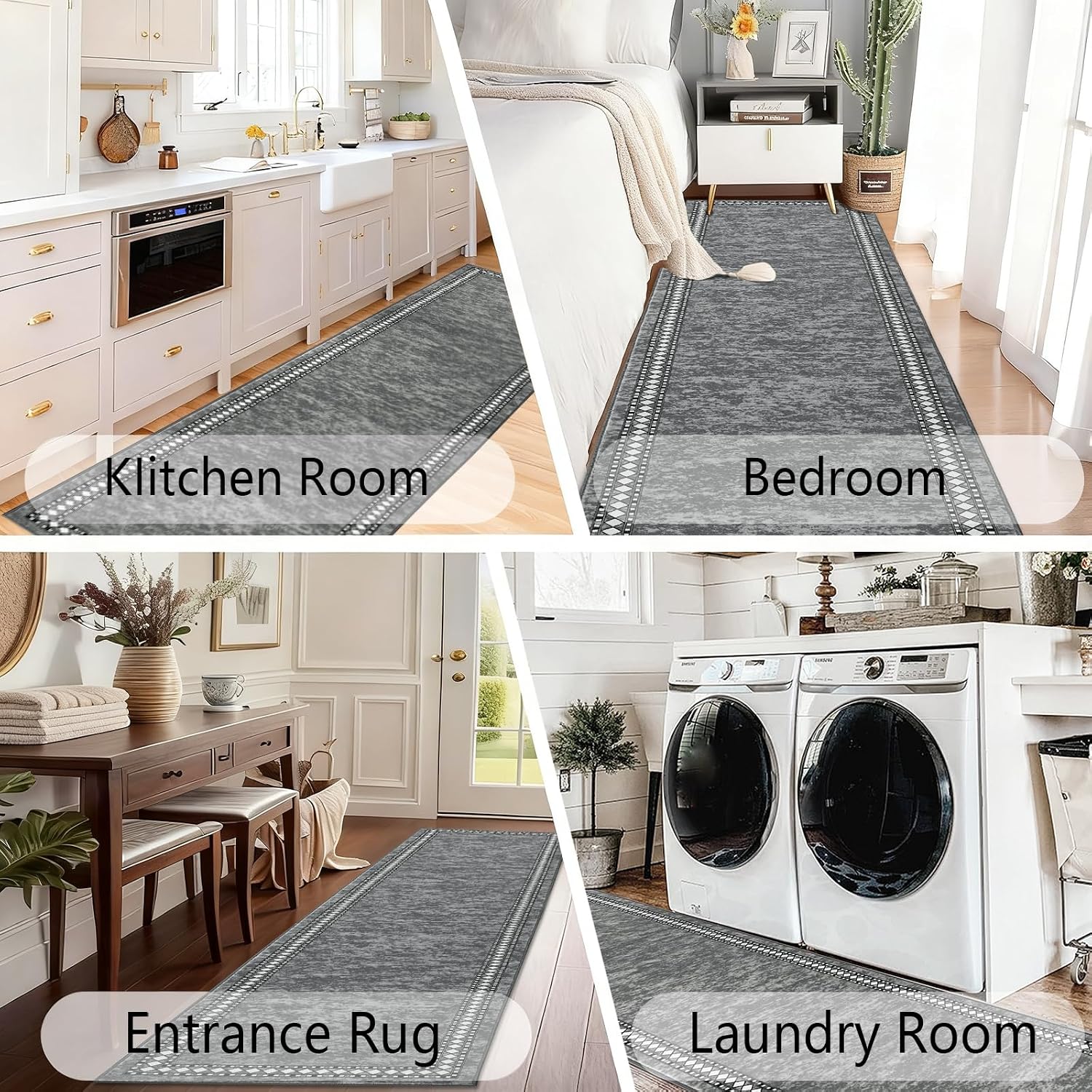 Thumbnail 5 de Homcomodar Runner Rug 65x240cm