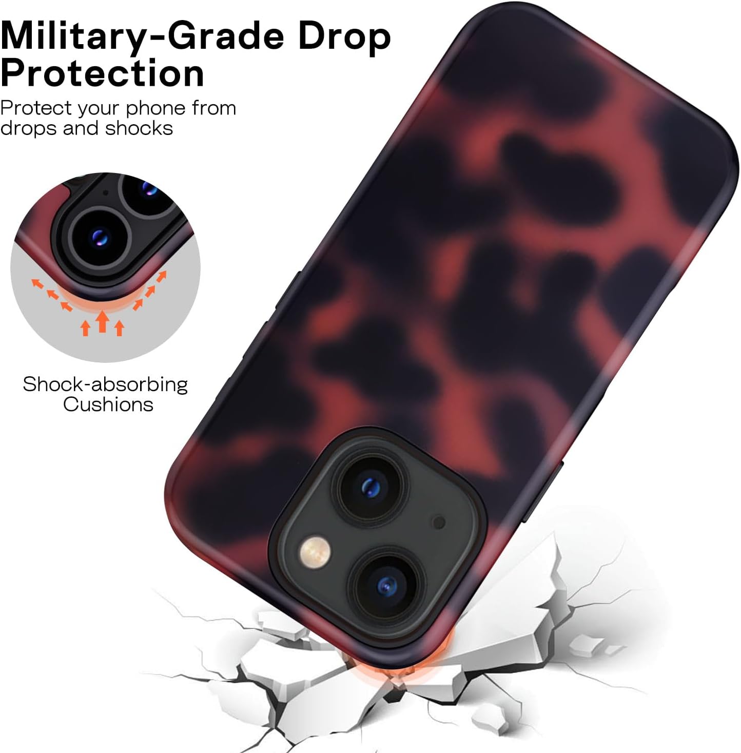 Detalle 2 de XTCASE Coque iPhone 13 motif léopard 2 en 1