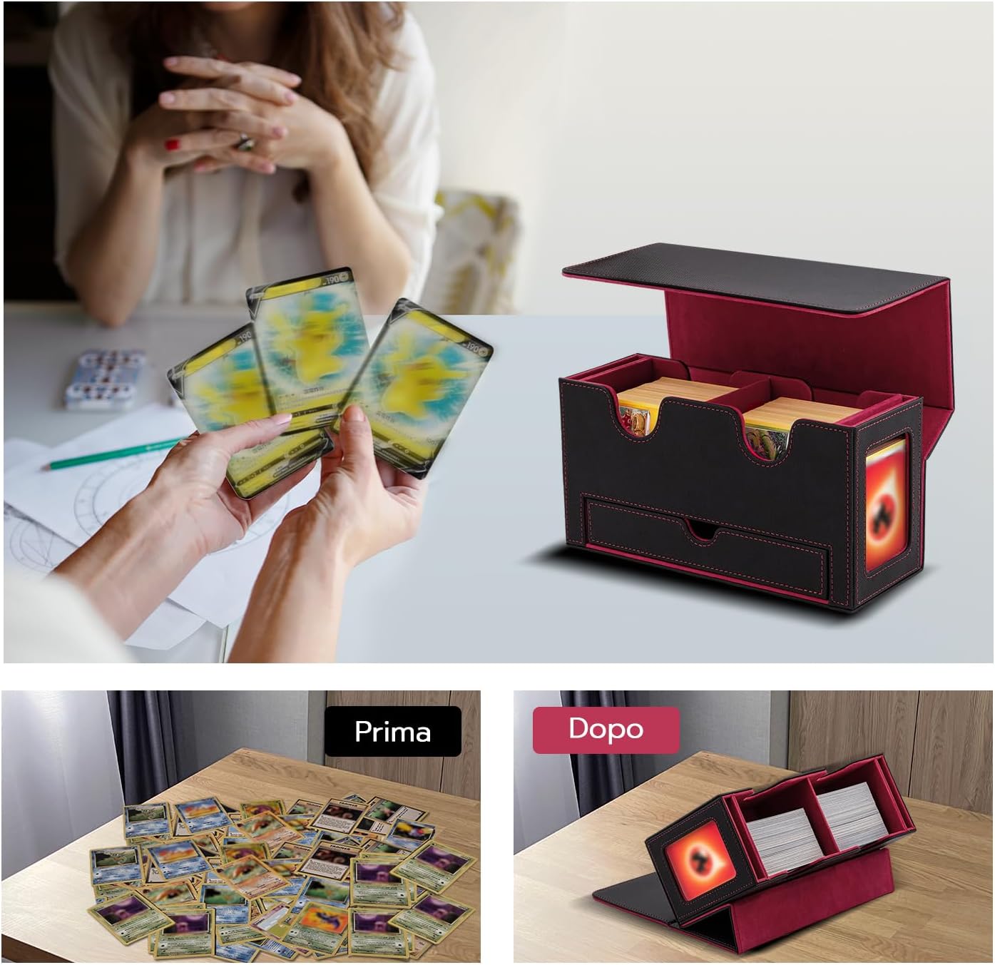 Thumbnail 6 de Tolesum Doppio Deck Box 310+ per carte