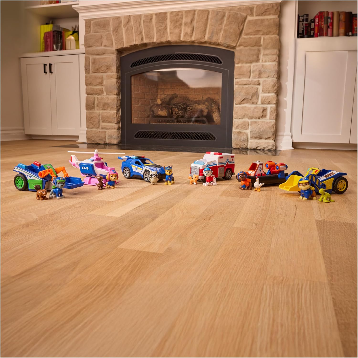 Thumbnail 6 de Paw Patrol Search & Rescue Chase Rescue Cruiser Vehicle with 2 Figures (Pull-Back Action) – Kids Toy for Ages 3+