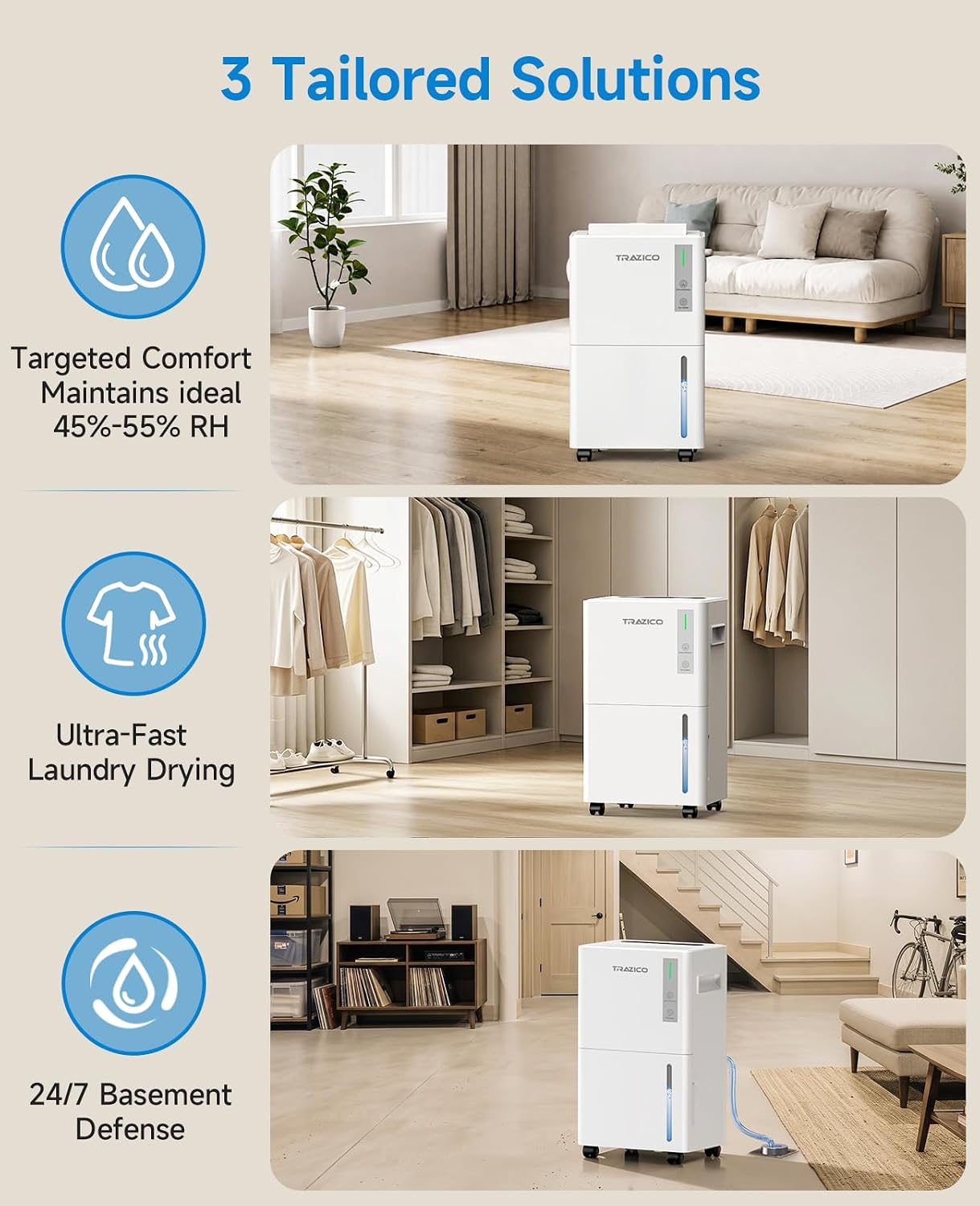 Detalle de Trazico 21-pint Dehumidifier