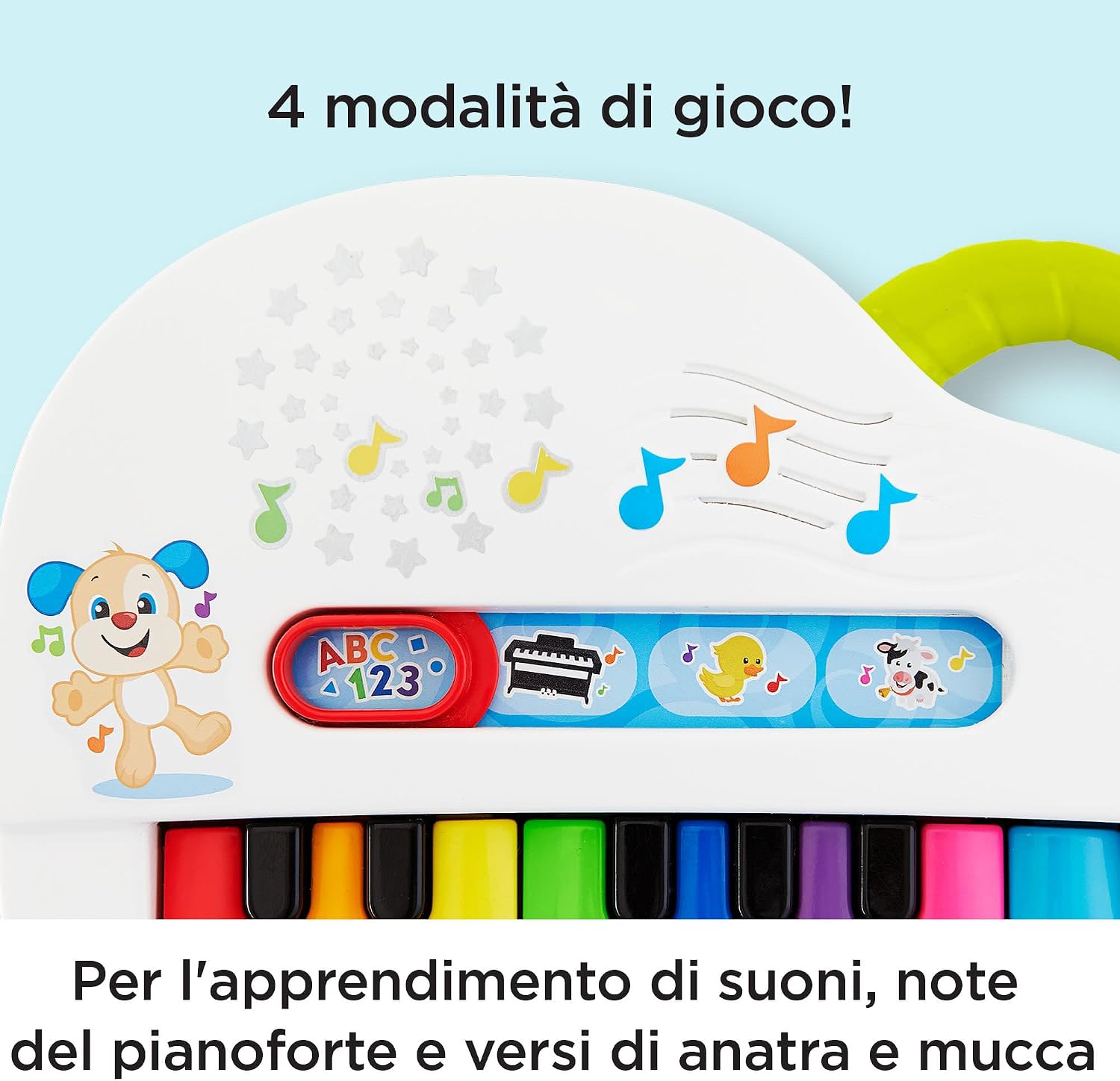 Detalle 2 de Fisher-Price Pianoforte Cagnolino 6 mesi 🎹
