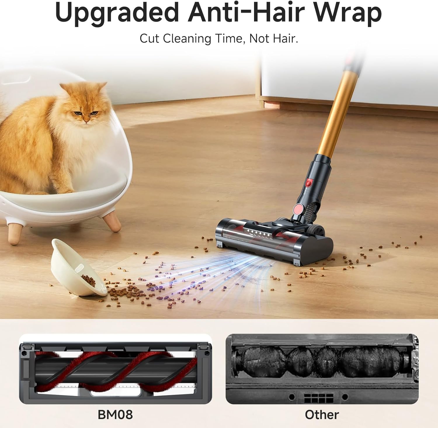 Thumbnail 5 de Cordless Vacuum Cleaner 550W, 50KPa & up to 70 Min Runtime with Smart Auto Mode and LED Touch Display