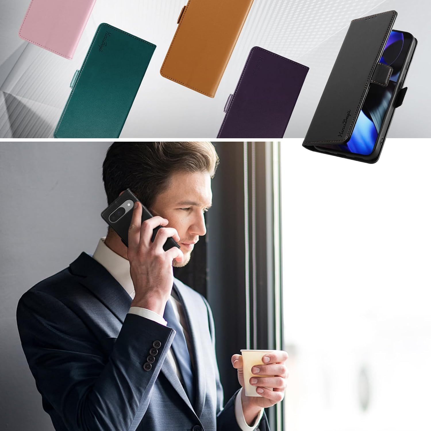 Thumbnail 5 de Yunubeyii Wallet Flip Case for Pixel 9