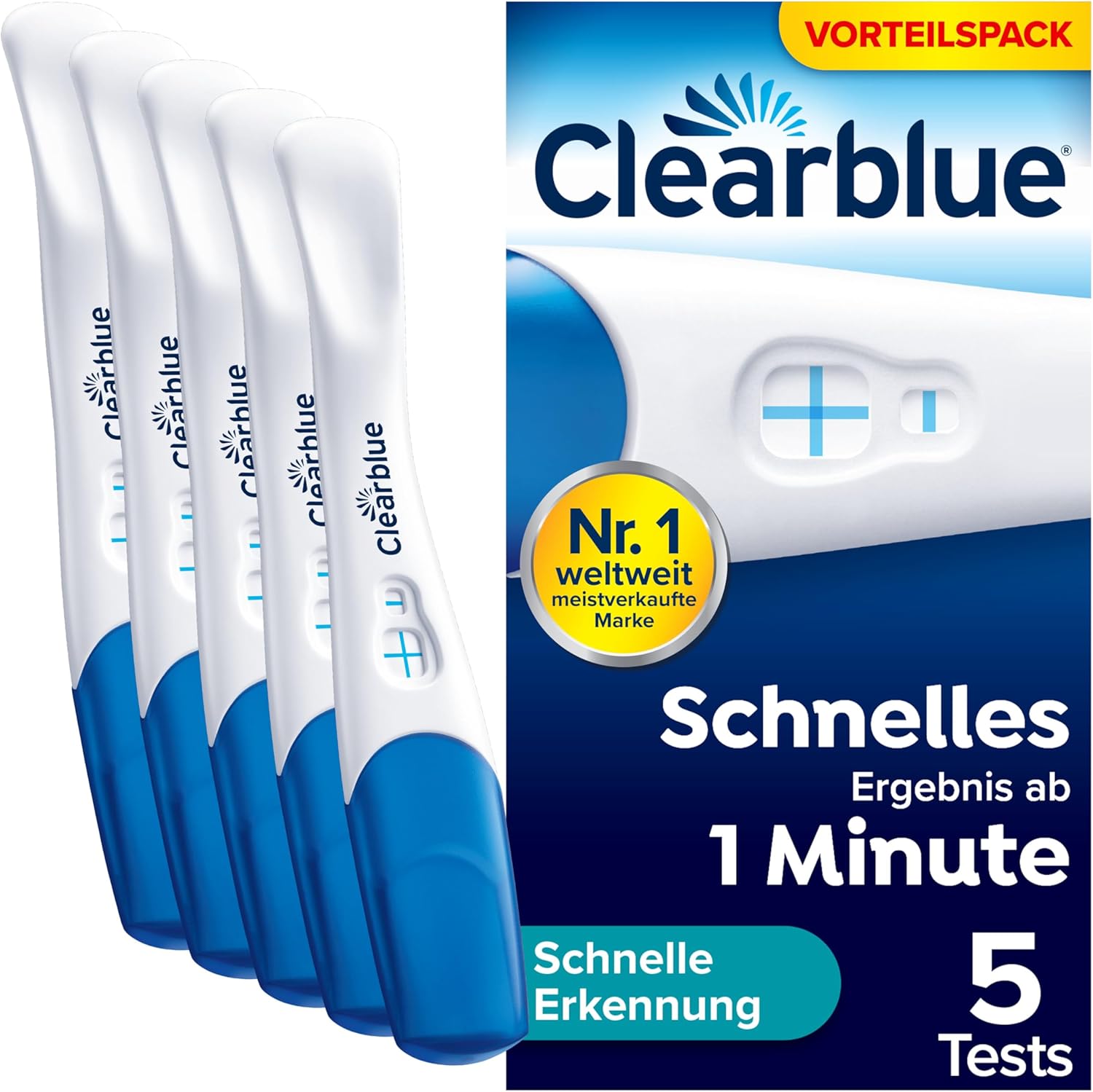 Thumbnail 6 de Clearblue Schwangerschaftstest Schnelle Erkennung Vorteilspack – 3 Tests
