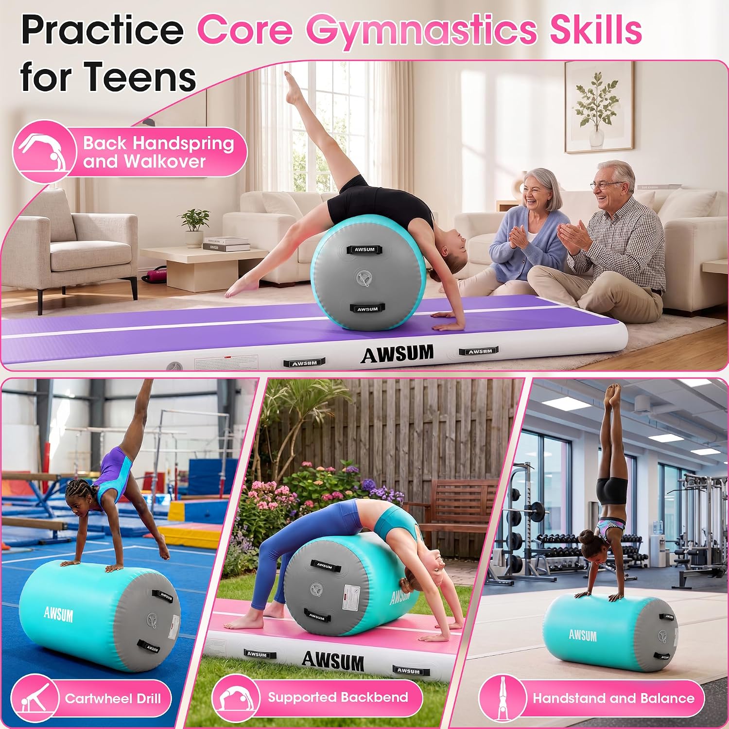 Detalle de AWSUM Gymnastics Barrel, PVC