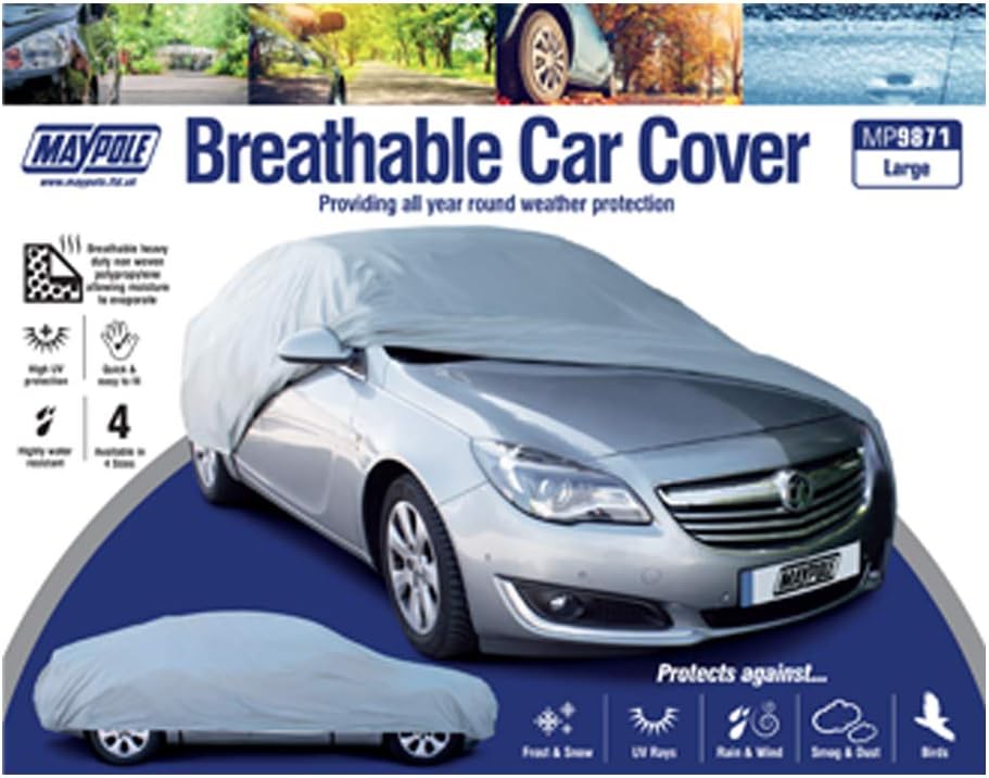 Thumbnail 3 de Maypole Breathable Full Cover for Large Cars – Water Resistant, Grey