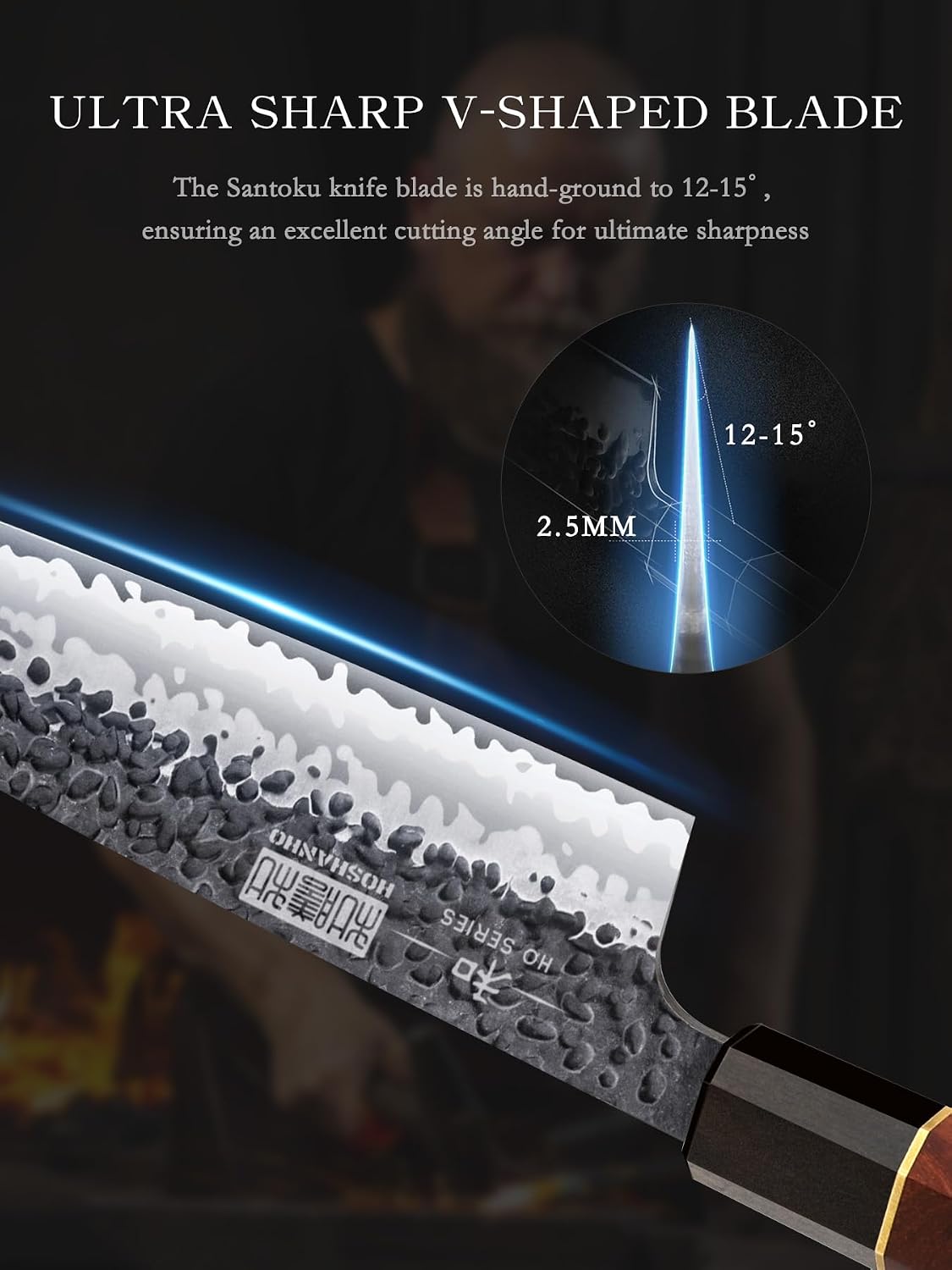 Detalle de HOSHANHO Santoku Knife, 7-inch