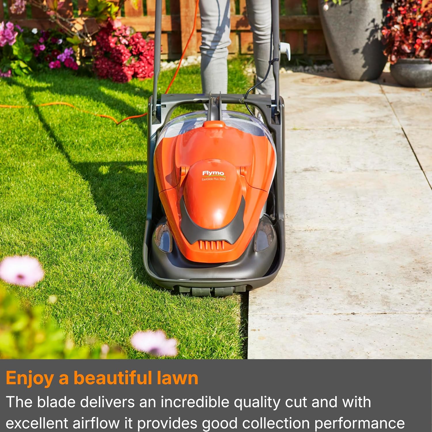 Thumbnail 3 de Flymo EasiGlide 300 Hover Collect Lawn Mower (1700W/1900W, 30cm cut, 20L grass box)