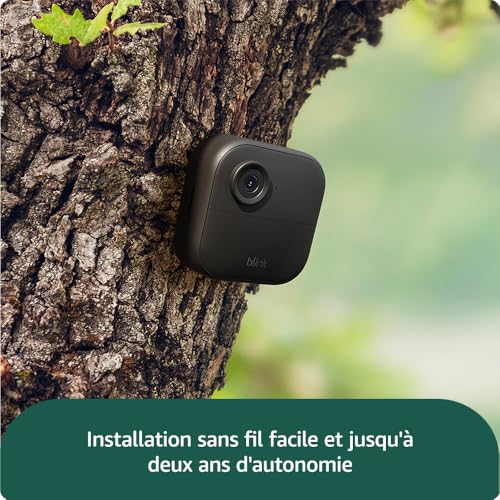 Detalle de Blink Outdoor 4 : caméra de surveillance sans fil HD 1080p avec autonomie jusqu'à 2 ans — Sync Module Core inclus