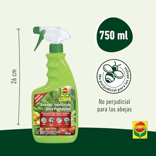 Detalle 2 de COMPO Axiendo Insecticida ultrapolivalente de 750 ml para plantas de interior y exterior