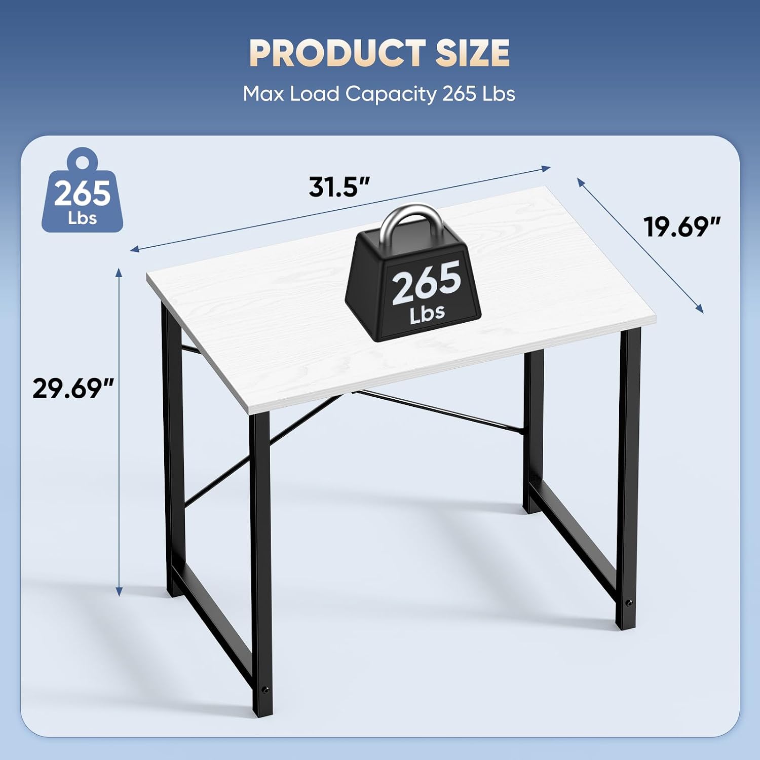 Detalle de DUMOS Computer Desk 32 Inch