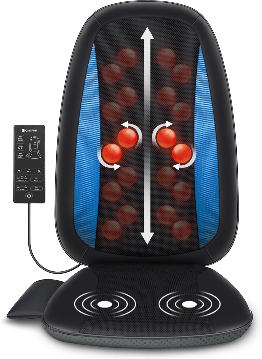 Detalle de COMFIER Shiatsu Back Massager with Heat 1️⃣