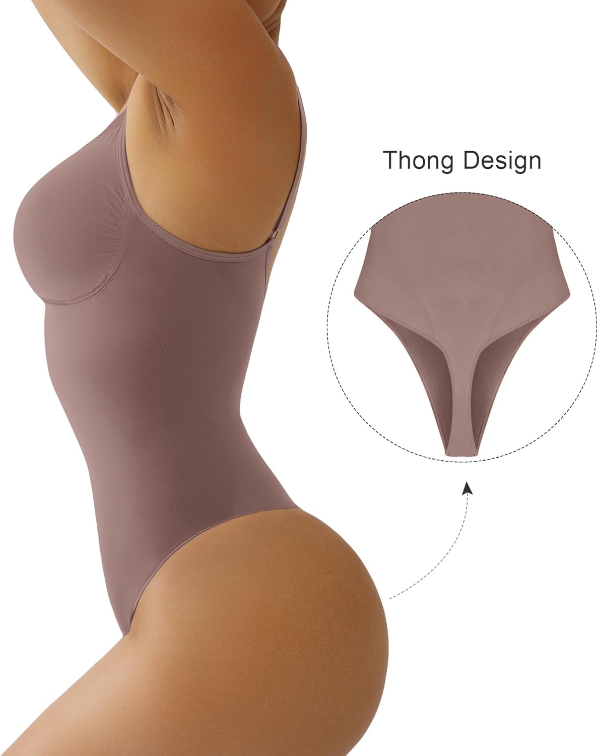 Detalle de SHAPERX Body Gainant Femme Bodysuit — Sculptant ventre plat et invisibilité