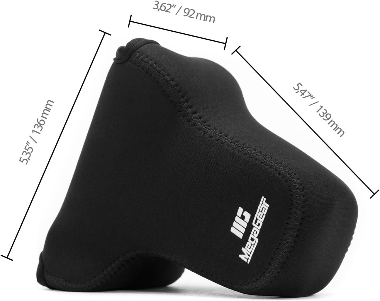 Detalle 2 de MegaGear MG579 – czarne neoprenowe etui na aparat Fujifilm X-T30, X-T20 i X-T10