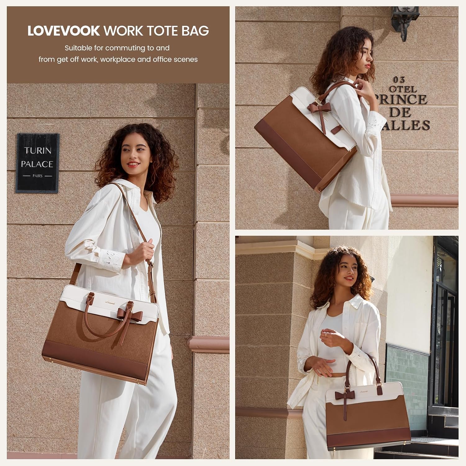 Detalle 2 de LOVEVOOK 15.6-inch Laptop Handbag for Women