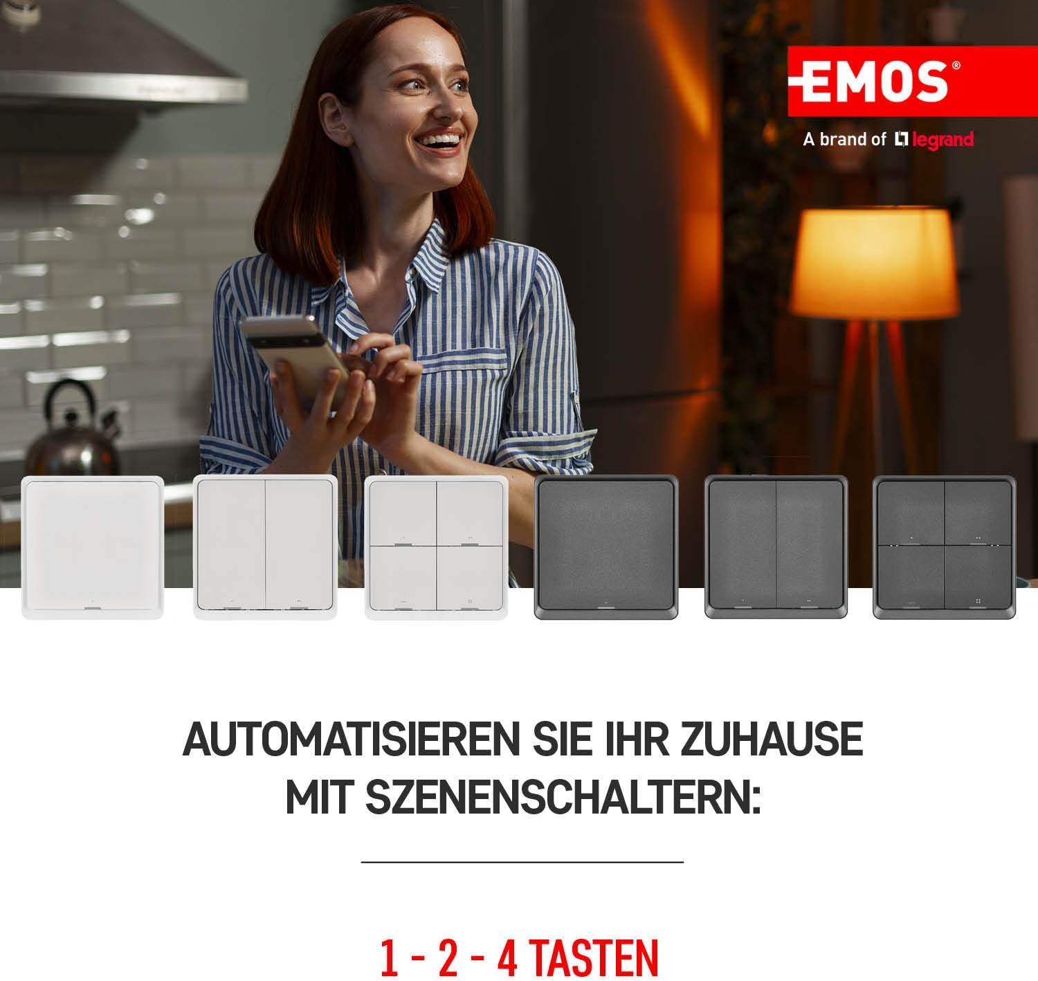 Detalle de EMOS GoSmart Interrupteur de scène, 6 scènes ⚙