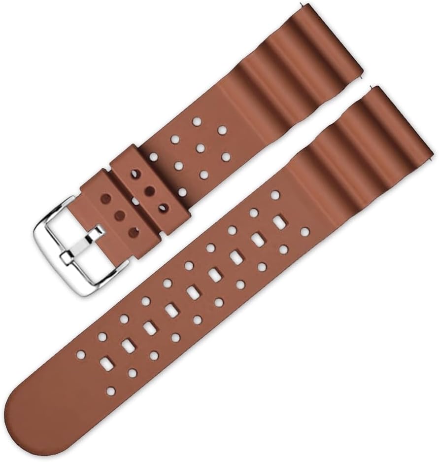 Thumbnail 1 de SZYXMY Quick-Release Taucherarmband aus Fluorkautschuk (20/22 mm) mit Edelstahl-Schließe