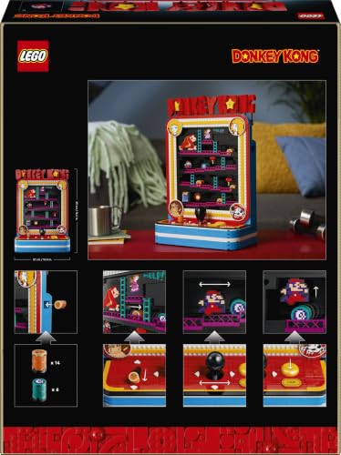 Thumbnail 10 de LEGO Super Mario Jeu d'arcade Donkey Kong 72051 – Authentiqe reproduction culte pour adultes