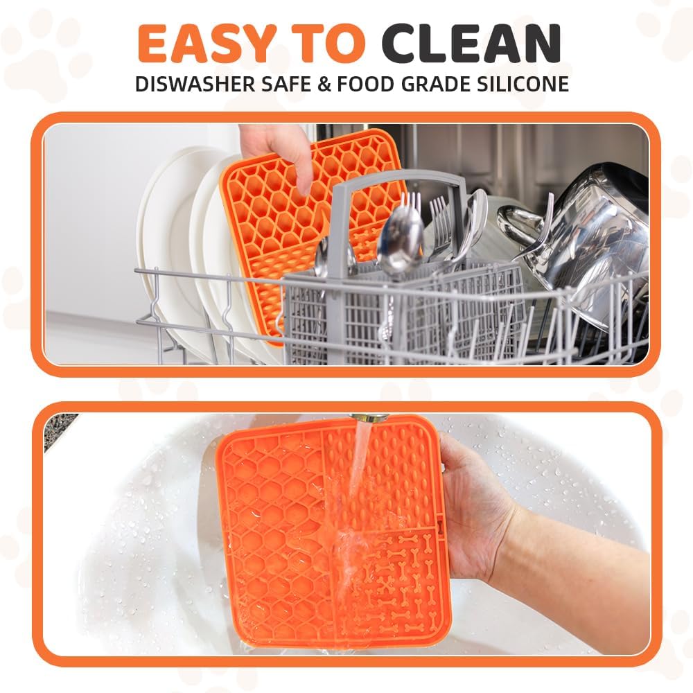 Thumbnail 5 de Aileem 4 Pcs Licky Mats for Dogs Puppy – suction cup lick mats for slow feeding, bathing and training
