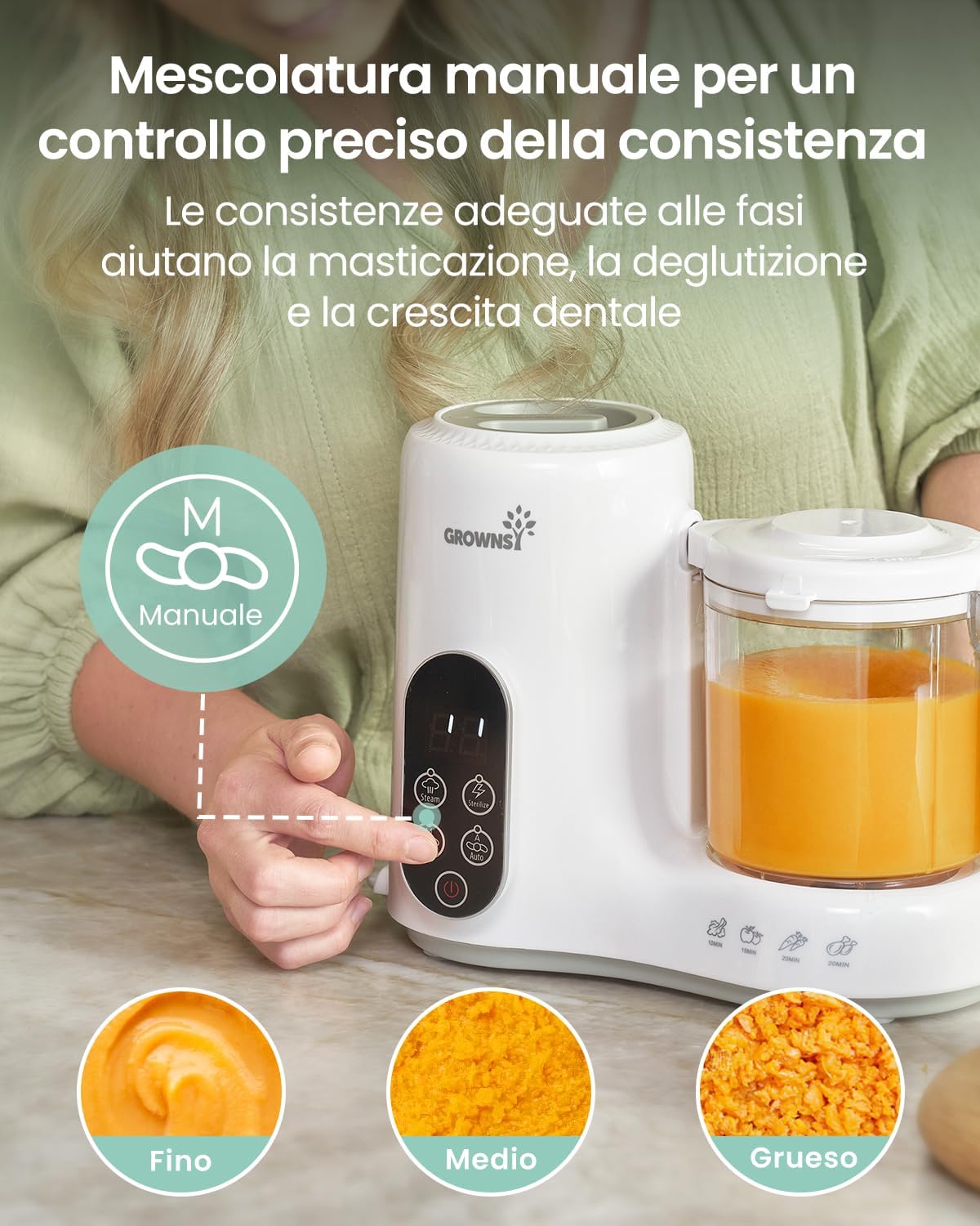 Thumbnail 6 de Grownsy Cuocipappa Multifunzione per neonati 🍲
