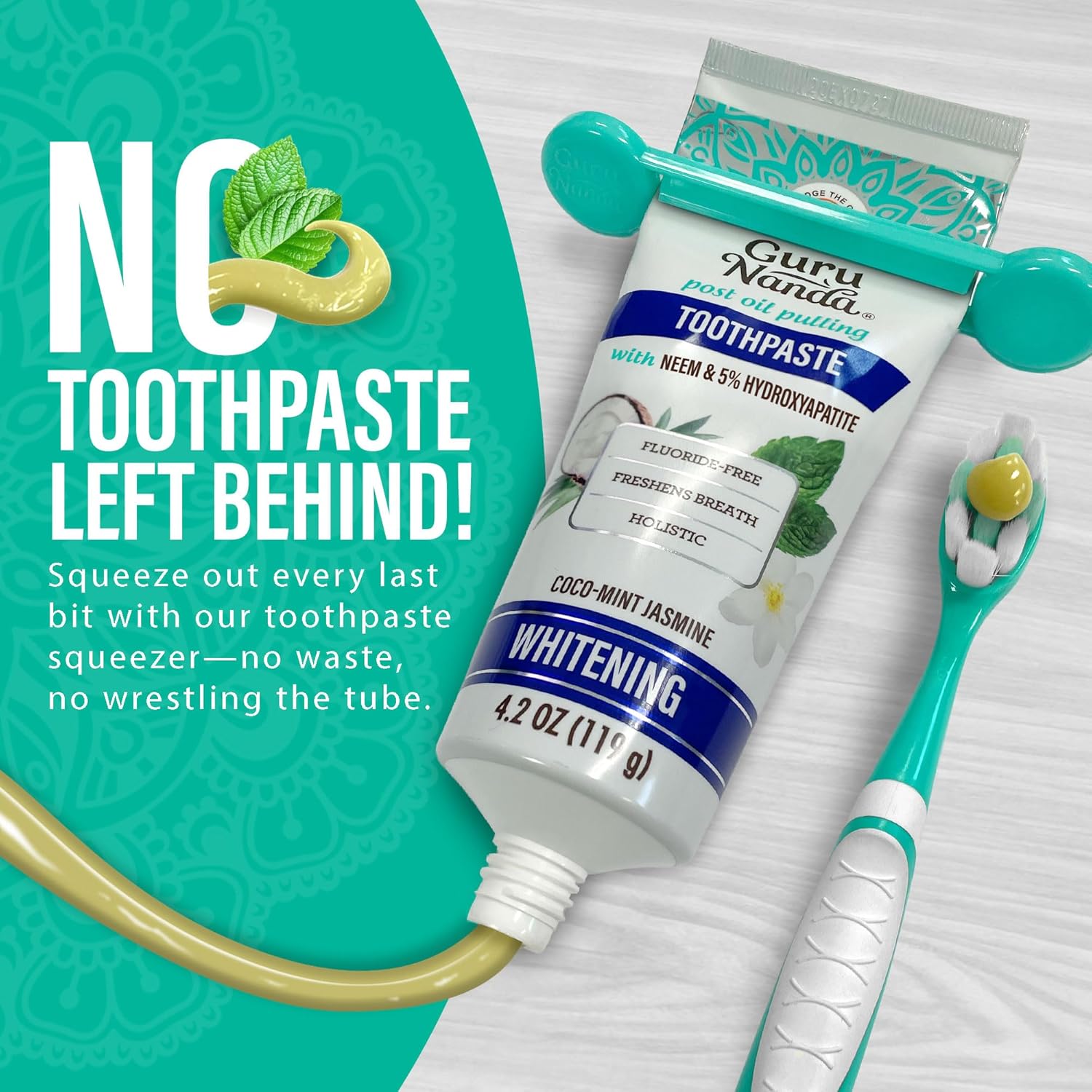 Thumbnail 6 de GuruNanda Hydroxyapatite Toothpaste 4.2 oz 🦷