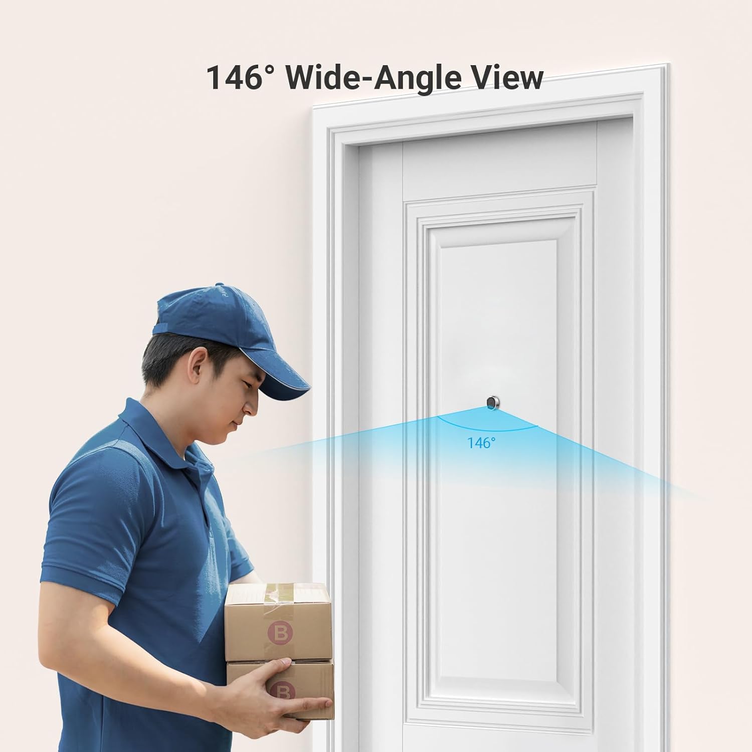 Thumbnail 3 de EZVIZ Peephole Camera (Door Viewer Cam) CP2 with 4.3-inch indoor monitor, 1080P Wi‑Fi 2.4G