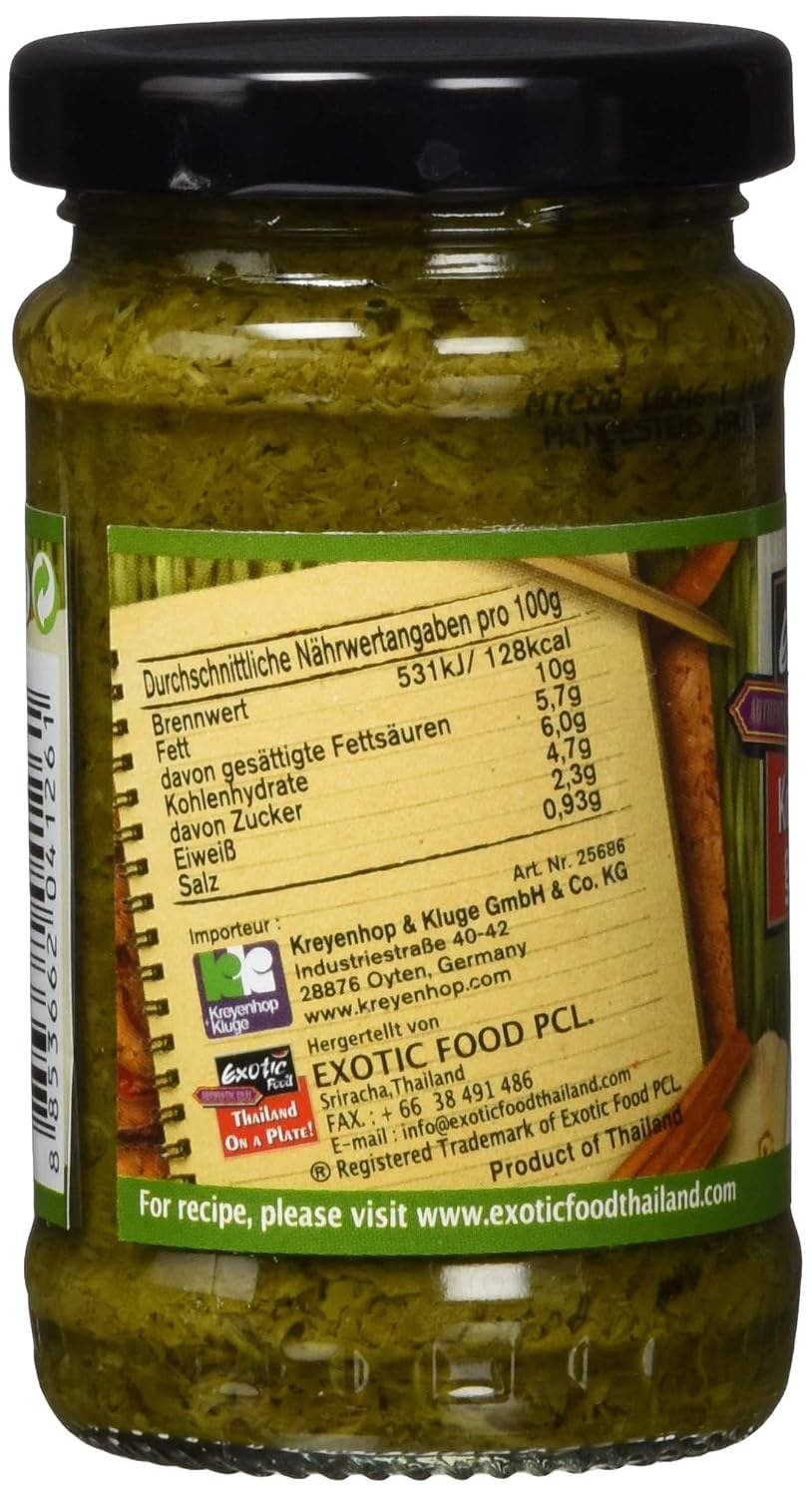 Detalle de Exotic Food Koriander, gehackt in Sojabohnenöl – 6er Pack (6 x 100 g)