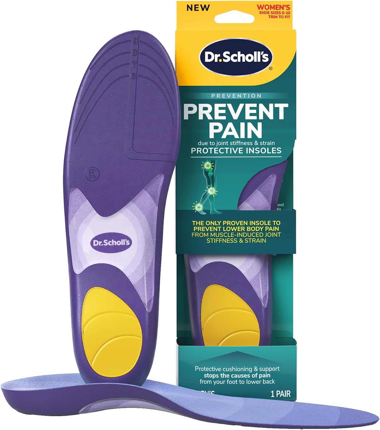 Detalle de Dr. Scholl’s Prevent Pain Insoles Size 6-10 for Women