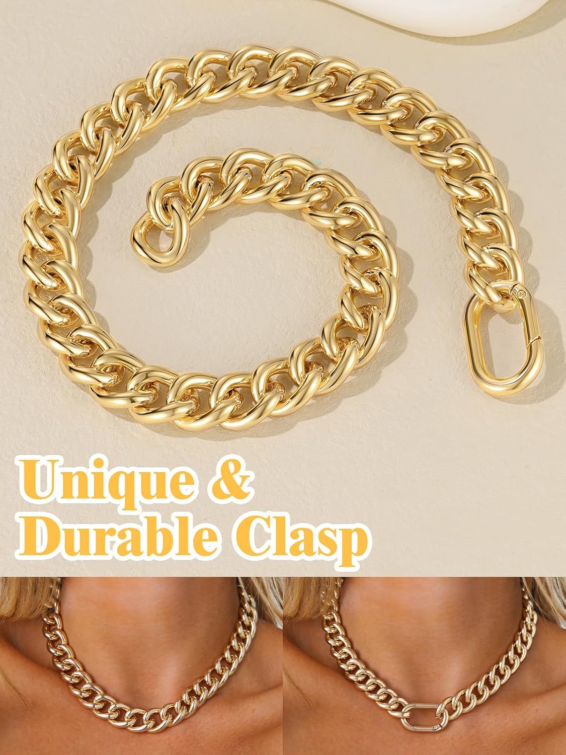 Thumbnail 4 de U7 Collana Cubana 16 mm 51 cm