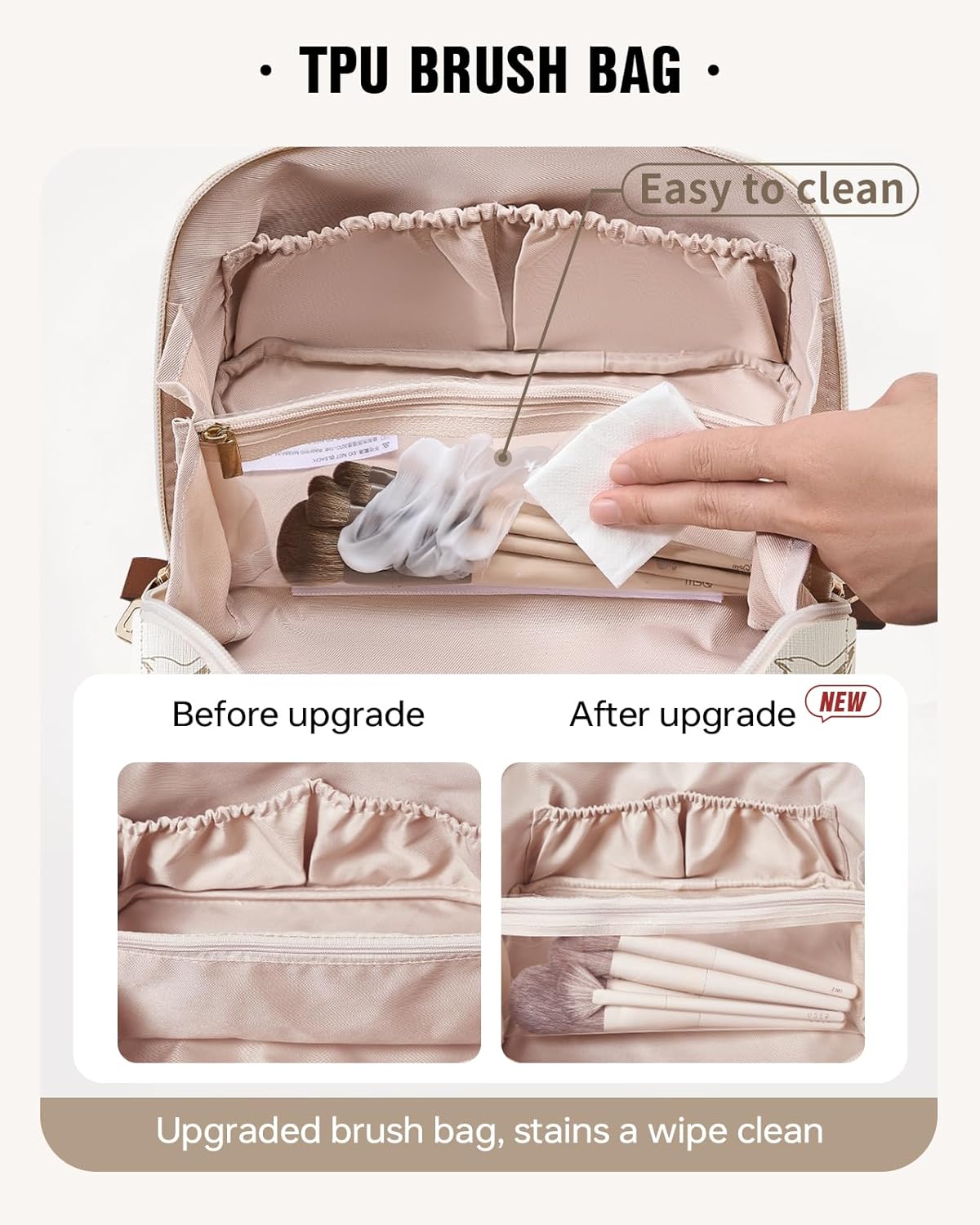 Detalle de EACHY Travel Makeup Bag 5-Day Capacity