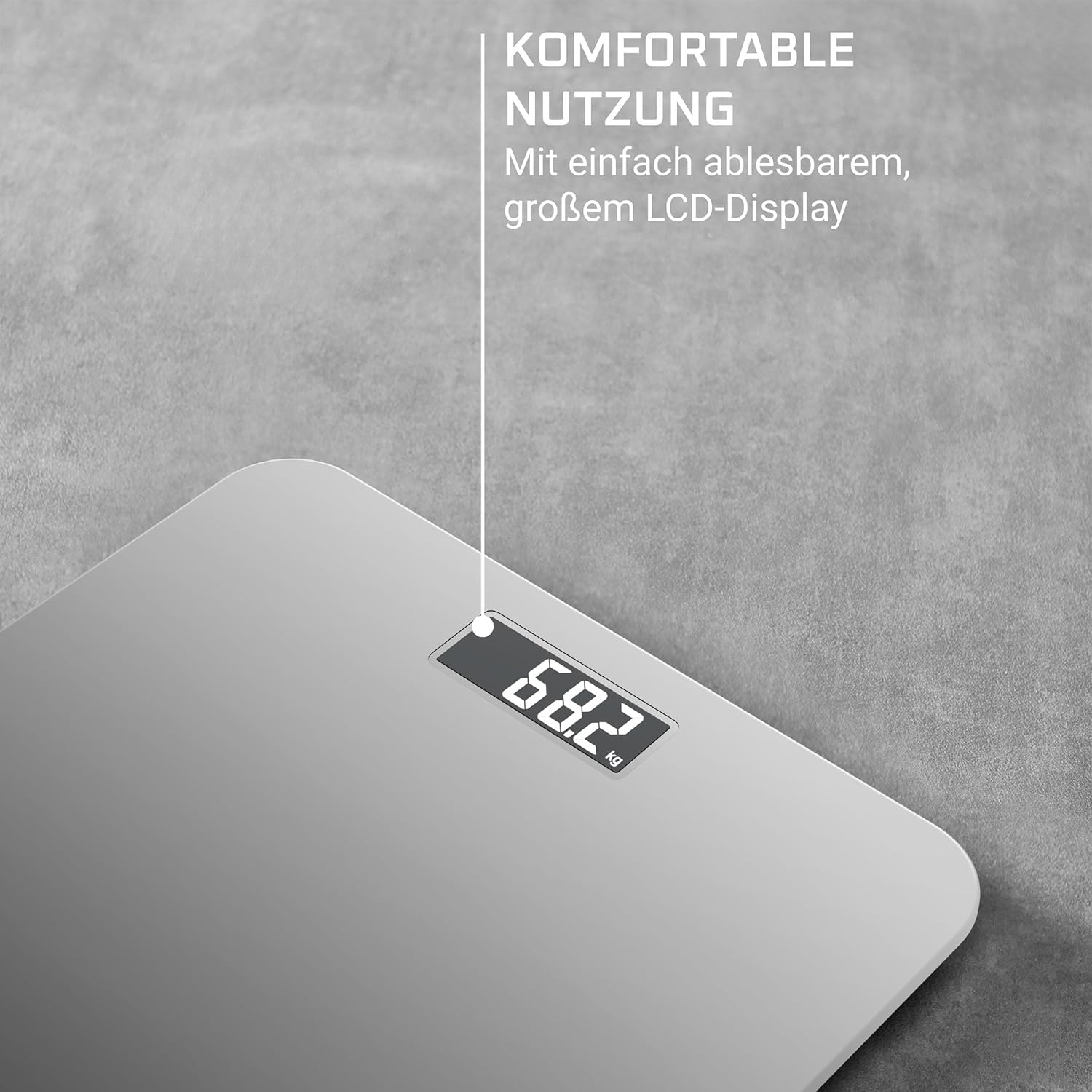 Thumbnail 4 de Rowenta Premiss 2.0 Personenwaage BS1801V0 – ablesbares LCD, 30 x 30 cm, bis 160 kg