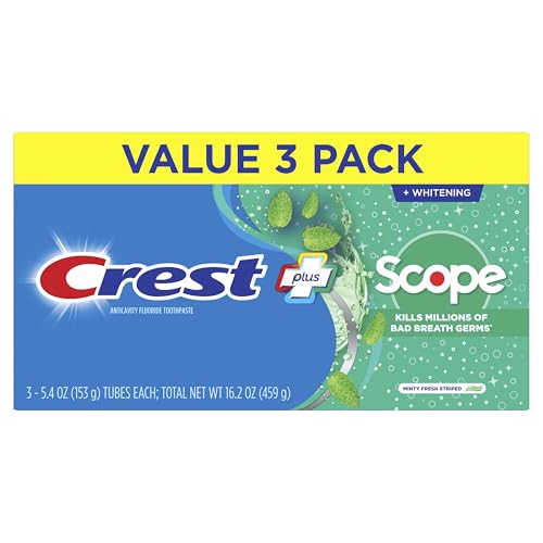 Thumbnail 6 de Crest + Scope Whitening Toothpaste — Pack of 3, 5.4 Oz Tubes