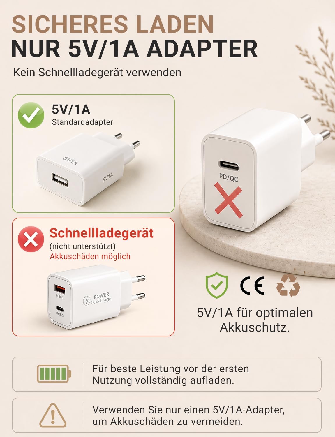 Thumbnail 6 de ZOVHYYA Elektrische Fliegenklatsche 4000 V – USB-C Akku, Weiß (1800 mAh)