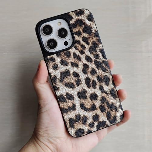 Thumbnail 8 de DMaos iPhone 12 Pro / iPhone 12: cover leopardata in ecopelle marrone per 6,1