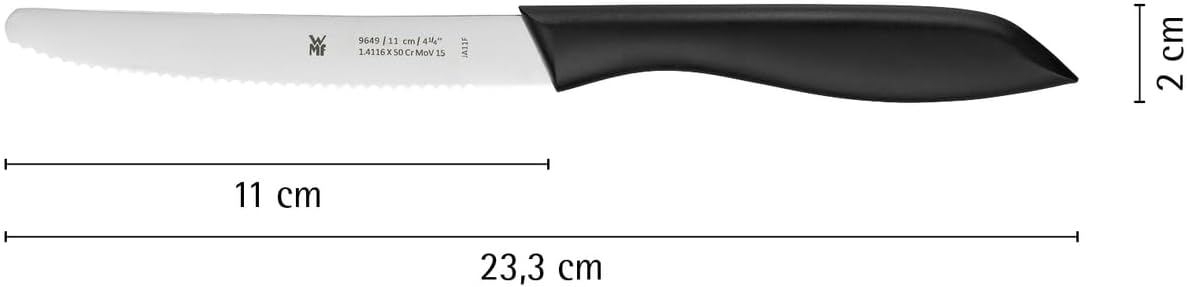 Thumbnail 4 de WMF Classic Line Frühstücksmesser-Set (6-teilig) mit Brötchenmesser-Wellenschliff, 23 cm