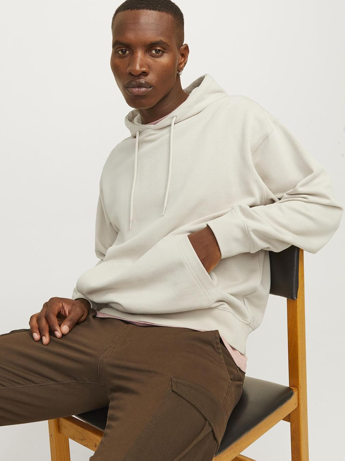 Thumbnail 6 de Jack & Jones pull à capuche homme unicolore en coton et polyester