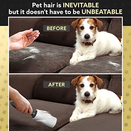 Detalle de Tydi Pet Hair Lint Rollers, 500 Sheets with 2 Handles