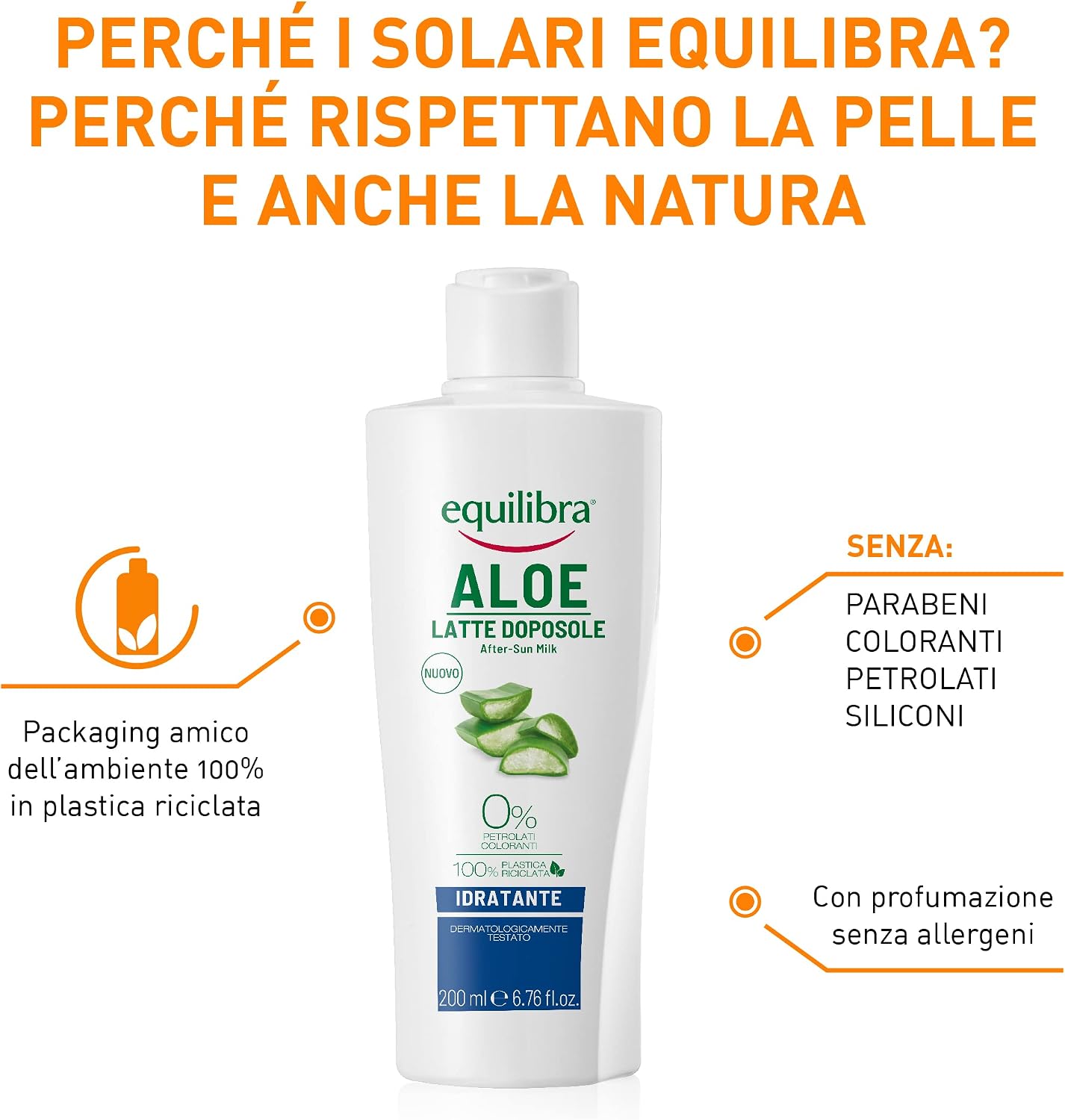 Thumbnail 2 de equilibra Solari Aloe Latte Doposole Idratante 200 ml