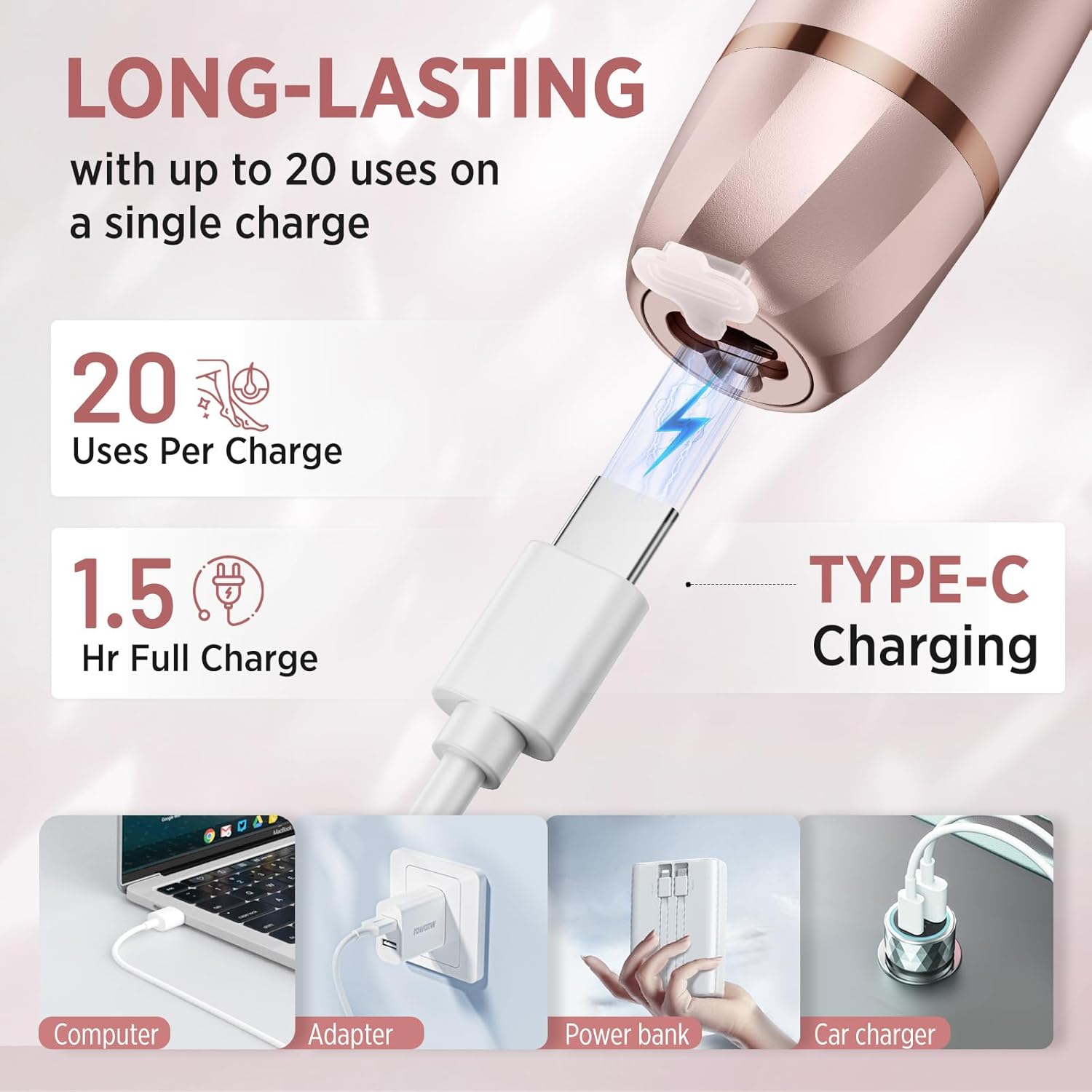 Thumbnail 5 de Orchrose Women 2-in-1 electric shaver 2-in-1
