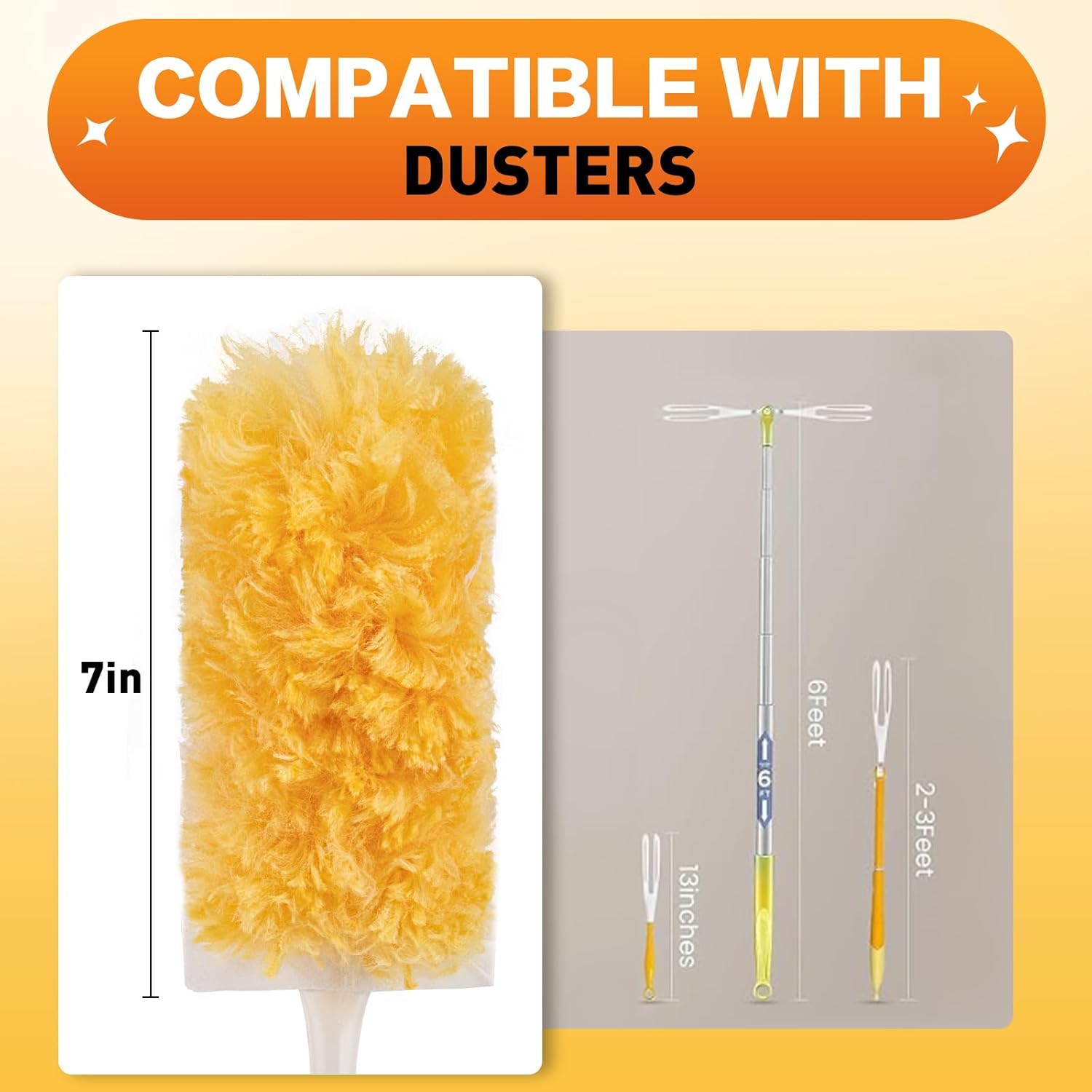 Thumbnail 3 de Heavy Duty Duster Refills – Unscented 360 Feather Duster (25 Refills)